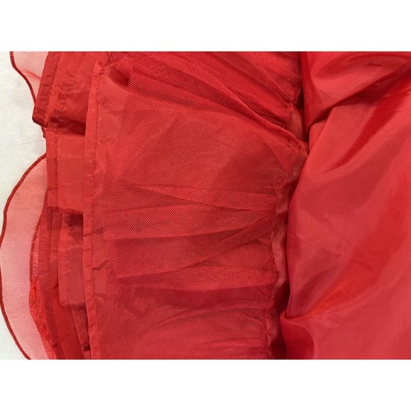 Nannette Baby Red Tulle Sheer Dress 18 months Circle Party - Picture 8 of 14